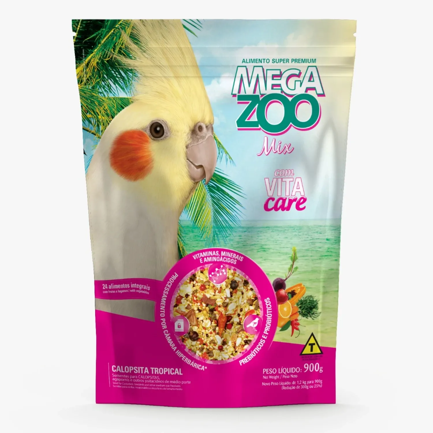 Ração para Calopsita Mix Tropical Megazoo